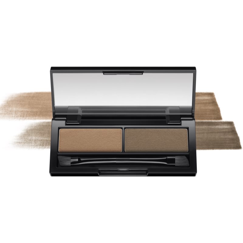 Max Factor Real Brow Duo Kit Eyebrow Powder Palette Shade 001 3.3 G