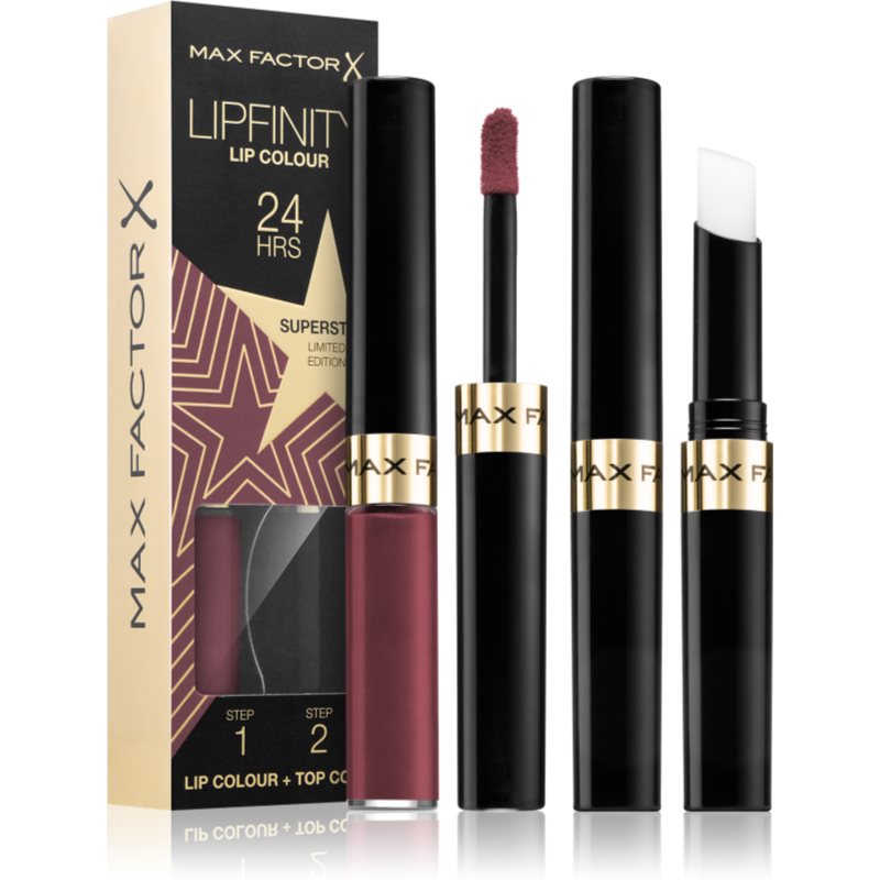 Max Factor Lipfinity Rising Stars long-lasting liquid lipstick with balm shade 86 Superstar
