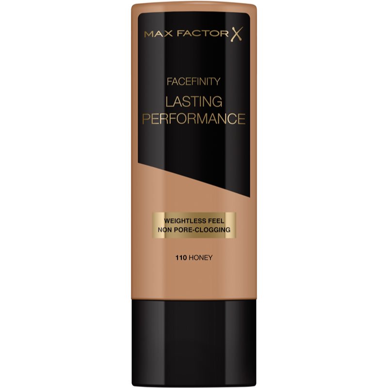 Max Factor Facefinity Lasting Performance Liquid Foundation With Long-lasting Effect Shade 110 Honey 35 Ml