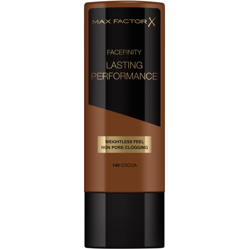 Max Factor Facefinity Lasting Performance liquid foundation with long-lasting effect shade 140 Cocoa