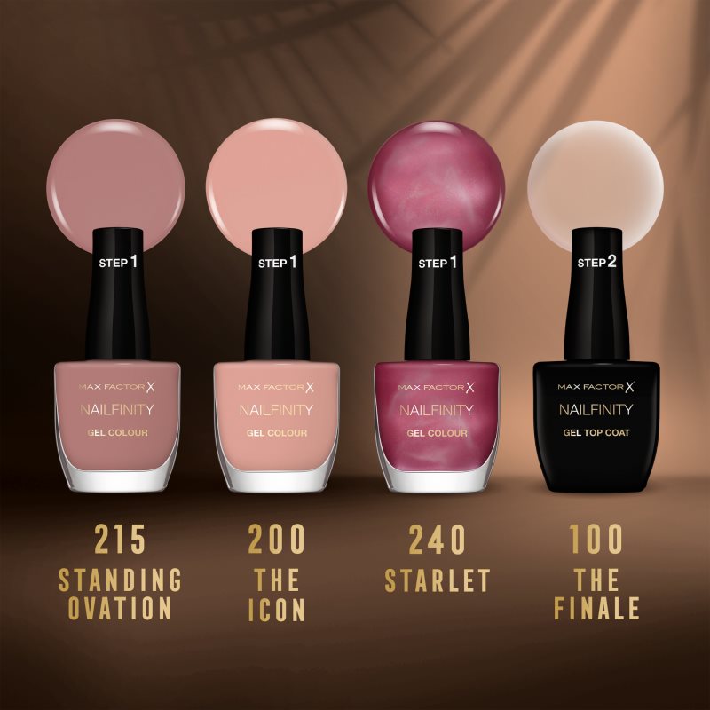 Max Factor Nailfinity Gel Colour gelový lak na nehty bez užití UV/LED lampy odstín 200 The Icon 12 ml (obrázek 4)