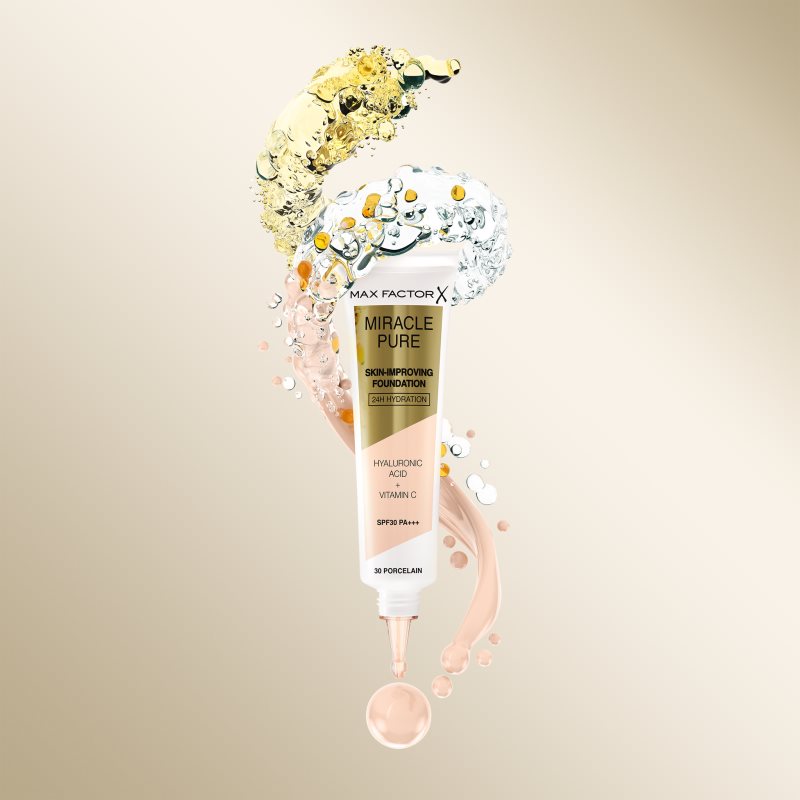 Max Factor Miracle Pure Skin стійкий тональний крем SPF 30 відтінок 35 Pearl Beige 30 мл