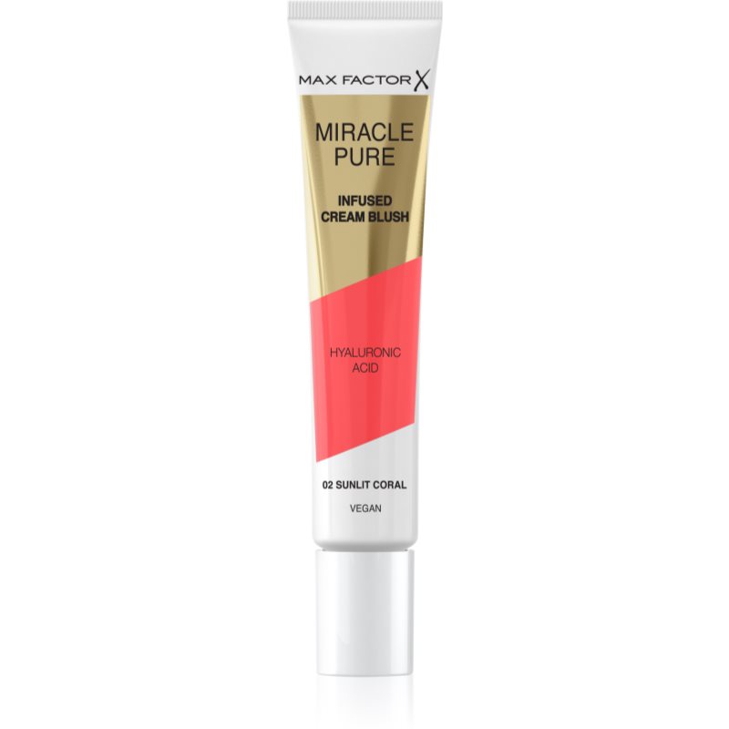 E-shop Max Factor Miracle Pure krémová tvářenka odstín 02 Sunlit Coral 15 ml