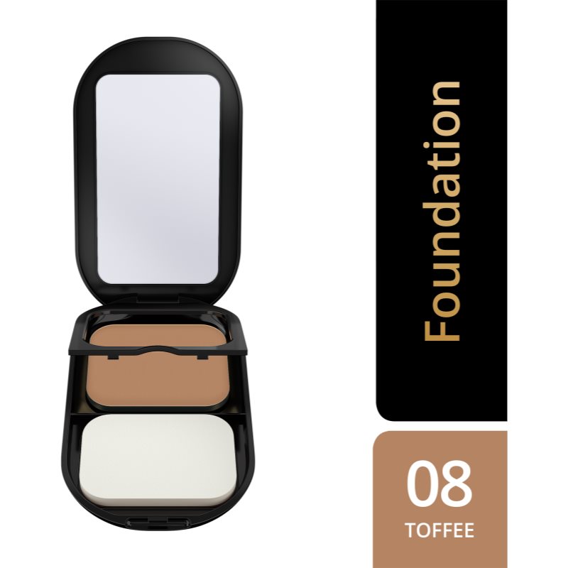Max Factor Facefinity Refillable компактний матуючий тональний засіб SPF 20 відтінок 008 Toffee 10 гр