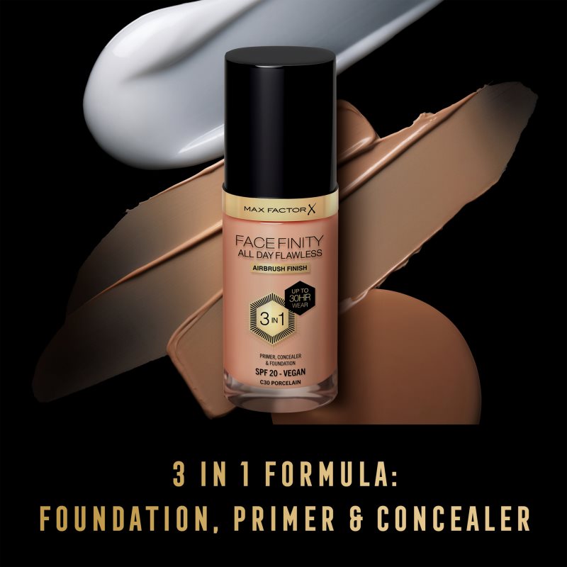 Max Factor Facefinity All Day Flawless dlouhotrvající make-up SPF 20 odstín 30 Porcelain 30 ml (obrázek 4)