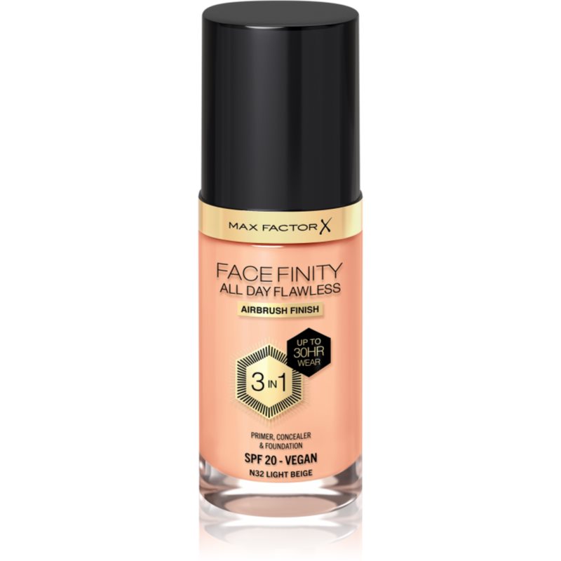 Max Factor Facefinity All Day Flawless dugotrajni puder SPF 20 nijansa 32 Light Beige 30 ml