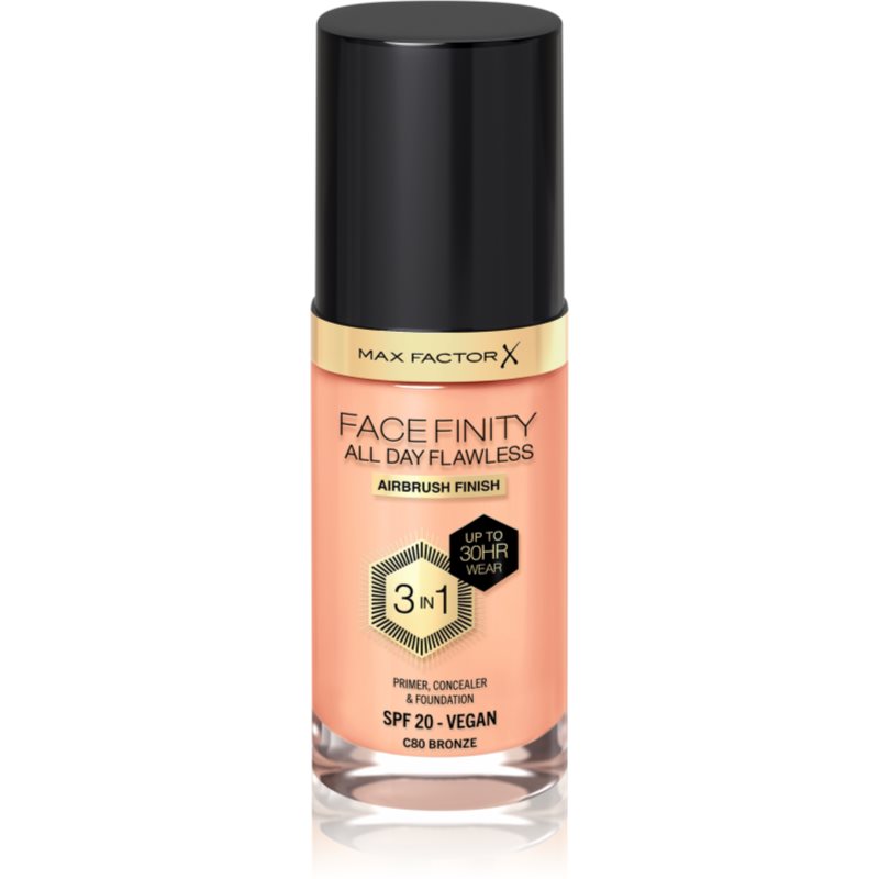 Max Factor Facefinity All Day Flawless dugotrajni puder SPF 20 nijansa 80 Bronze/ C80 Bronze 30 ml