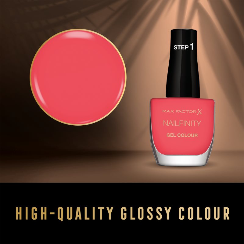 Max Factor Nailfinity Gel Colour gelový lak na nehty bez užití UV/LED lampy odstín 270 Glamour Galore 12 ml (obrázek 8)