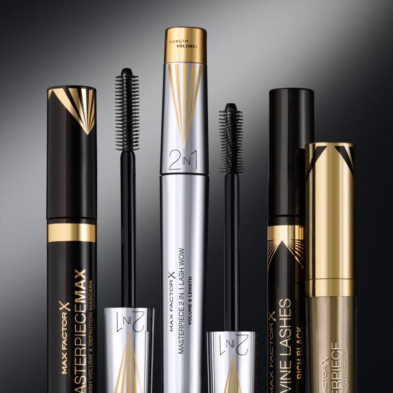 Max Factor Masterpiece Lash Wow Lengthening, Curling And Volumising Mascara With 2-in-1 Brush Shade Black Brown 7 Ml
