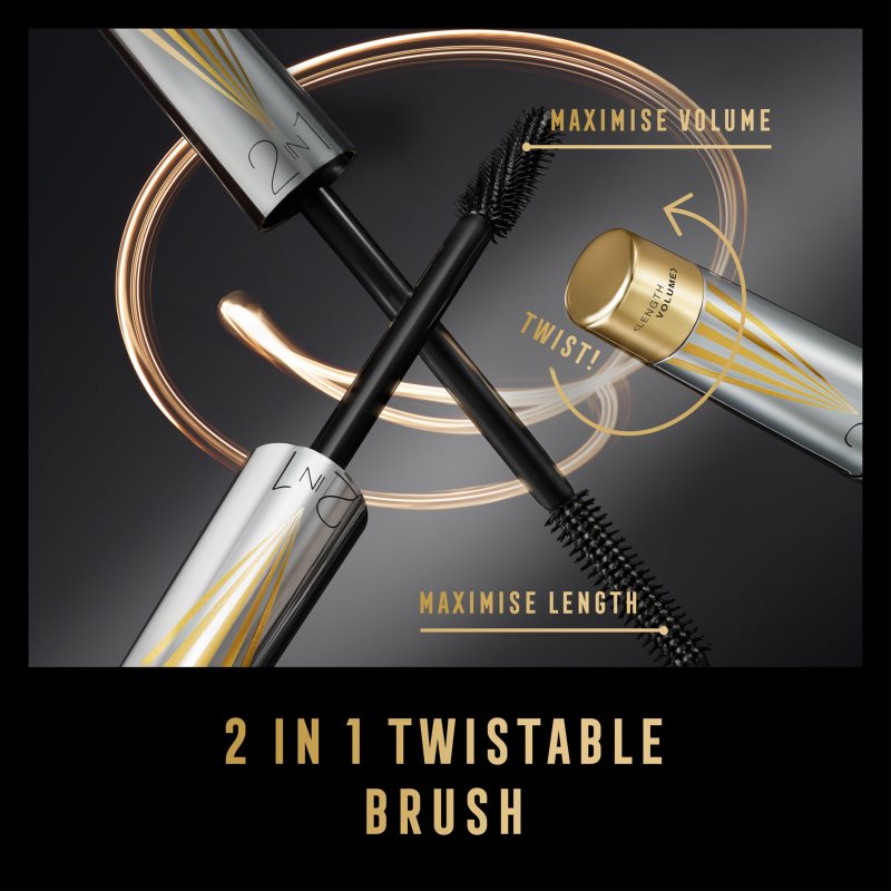 Max Factor Masterpiece Lash Wow řasenka pro prodloužení, natočení a objem s kartáčkem 2 v 1 odstín Black Brown 7 ml (obrázek 10)