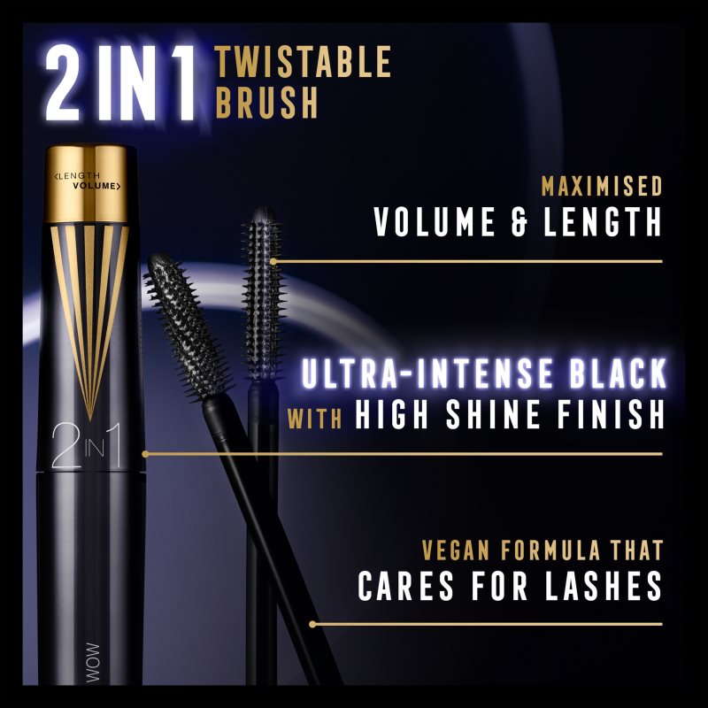 Max Factor Masterpiece Lash Wow mascara volume et courbe 2 en 1 teinte 7 ml - vue 8