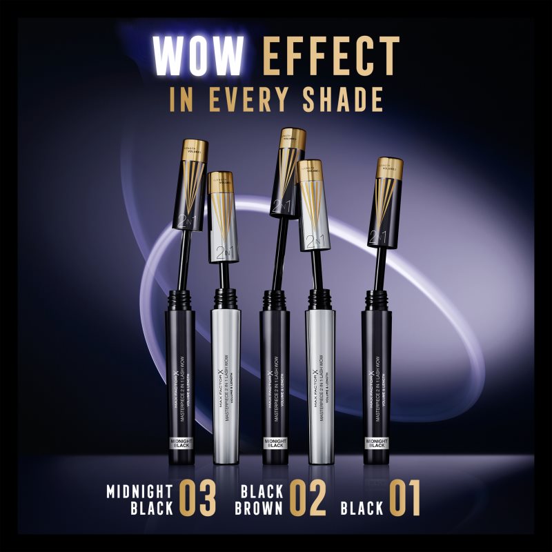 Max Factor Masterpiece Lash Wow mascara volume et courbe 2 en 1 teinte 7 ml - vue 9