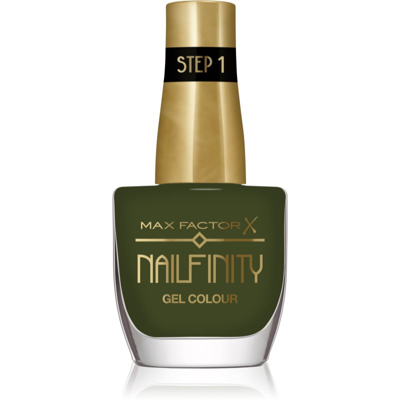 Max Factor Nailfinity Gel Colour gel nail polish without UV/LED sealing shade 595 Green Room 12 ml
