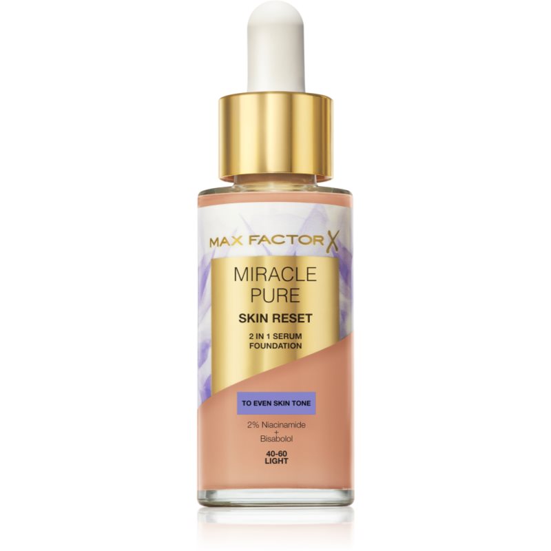 Max Factor Miracle Pure negovalni tekoči puder odtenek 40-60 Light 30 ml