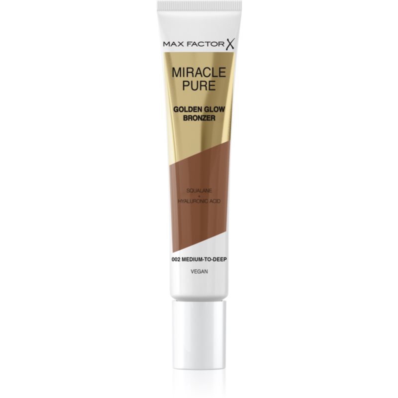 Max Factor Miracle Pure cremiger Bronzer zur Verjüngung der Gesichtshaut Farbton 002 Medium to Dark 15 ml