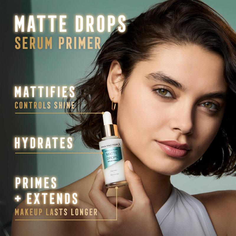 Max Factor Miracle Pure Matte Drops podkladová báze pro vyhlazení a zmatnění pleti 30 ml (obrázek 6)