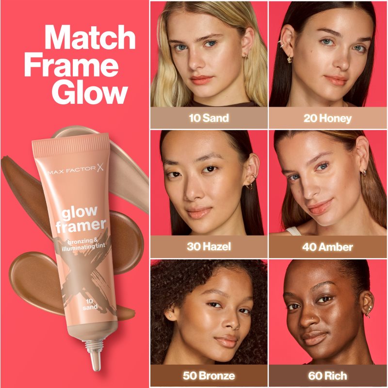 Max Factor Miracle Pure Glow Framer bronzující fluid odstín 40 Amber 30 ml (obrázek 9)