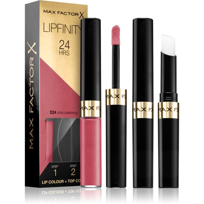 Max Factor Lipfinity Lip Colour long-lasting lipstick with balm shade 024 Stay Cheerful 4,2 g
