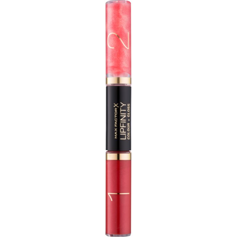 

Max Factor Lipfinity Colour and Gloss стійка помада та блиск для губ 2 в 1 відтінок 560 Radiant Red