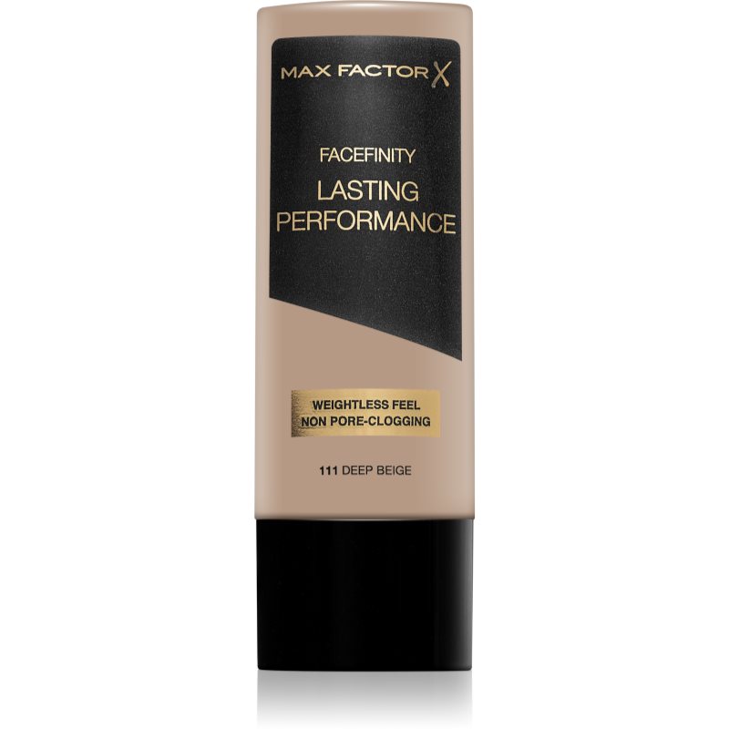 Max Factor Facefinity Lasting Performance liquid foundation with long-lasting effect shade 111 Deep 