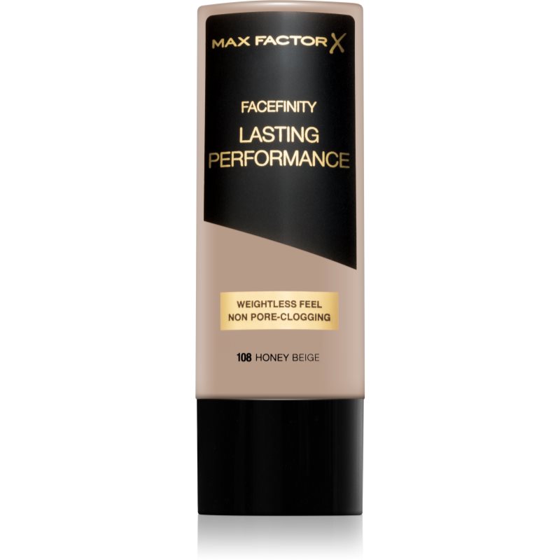 Max Factor Facefinity Lasting Performance liquid foundation with long-lasting effect shade 108 Honey