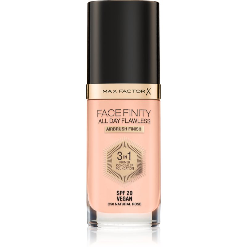Max Factor Facefinity All Day Flawless long-lasting foundation SPF 20 shade C50 Natural Rose 30 ml
