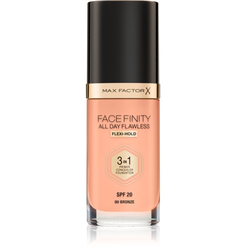 Max Factor Facefinity All Day Flawless Long-lasting Foundation SPF 20 Shade 80 Bronze/ C80 Bronze 30 Ml