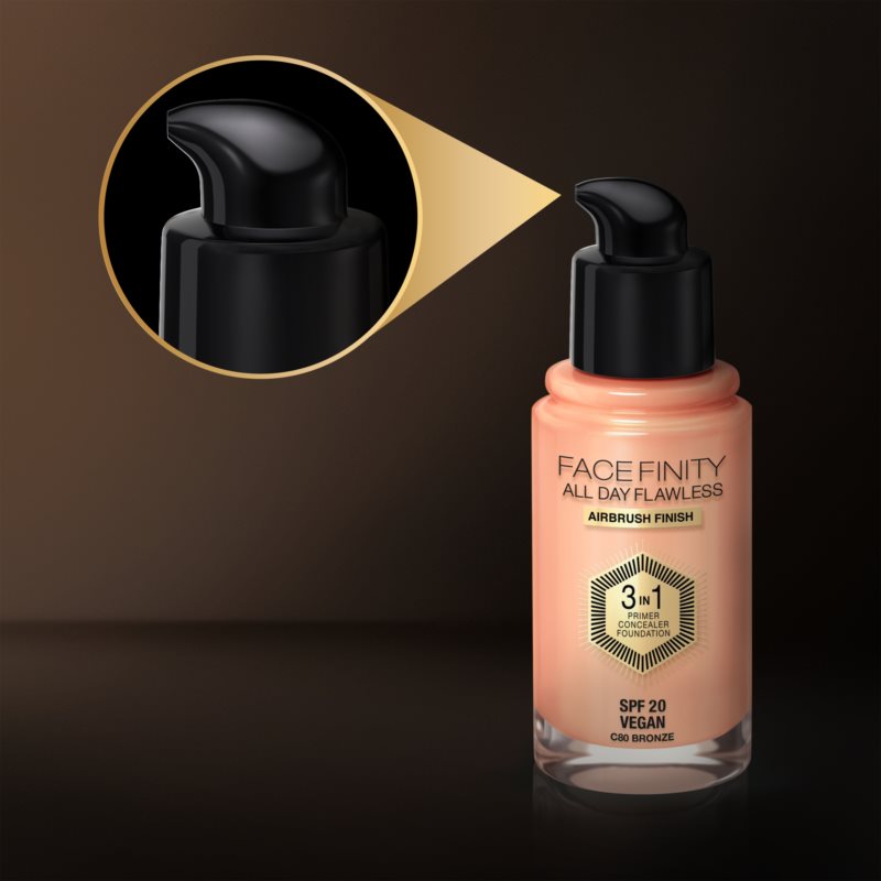 Max Factor Facefinity All Day Flawless Long-lasting Foundation SPF 20 Shade 80 Bronze/ C80 Bronze 30 Ml
