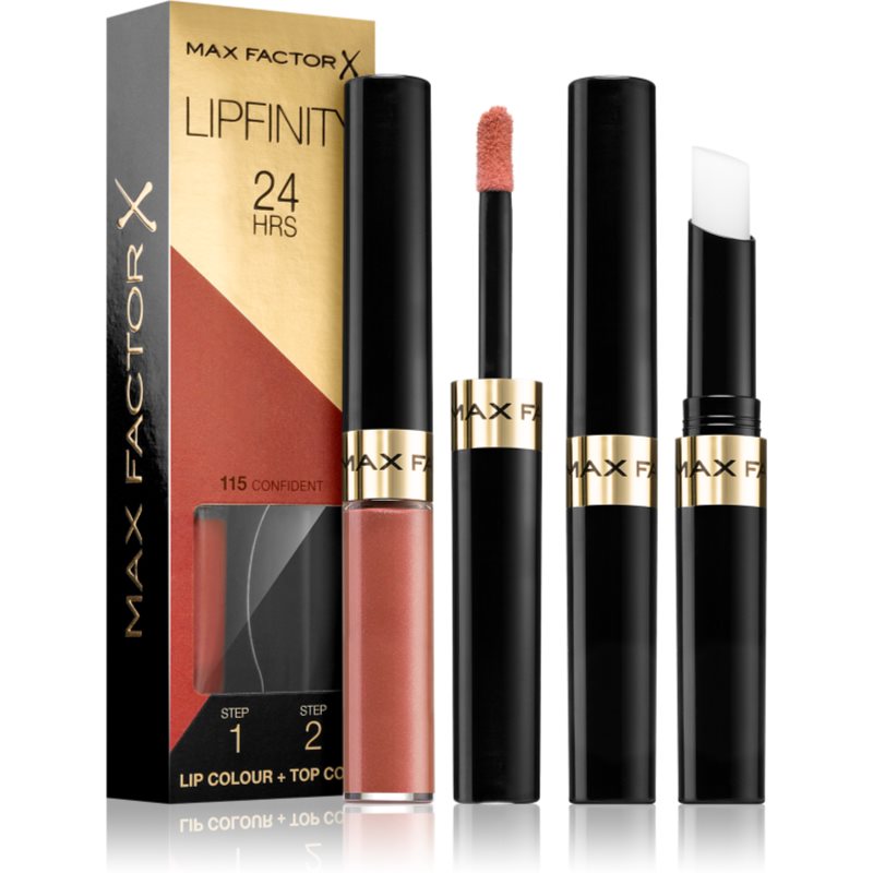 Max Factor Lipfinity Lip Colour long-lasting lipstick with balm shade 115 Confident 4,2 g
