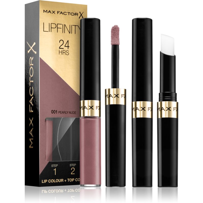 Max Factor Lipfinity Lip Colour long-lasting lipstick with balm shade 001 Pearly Nude 4,2 g

