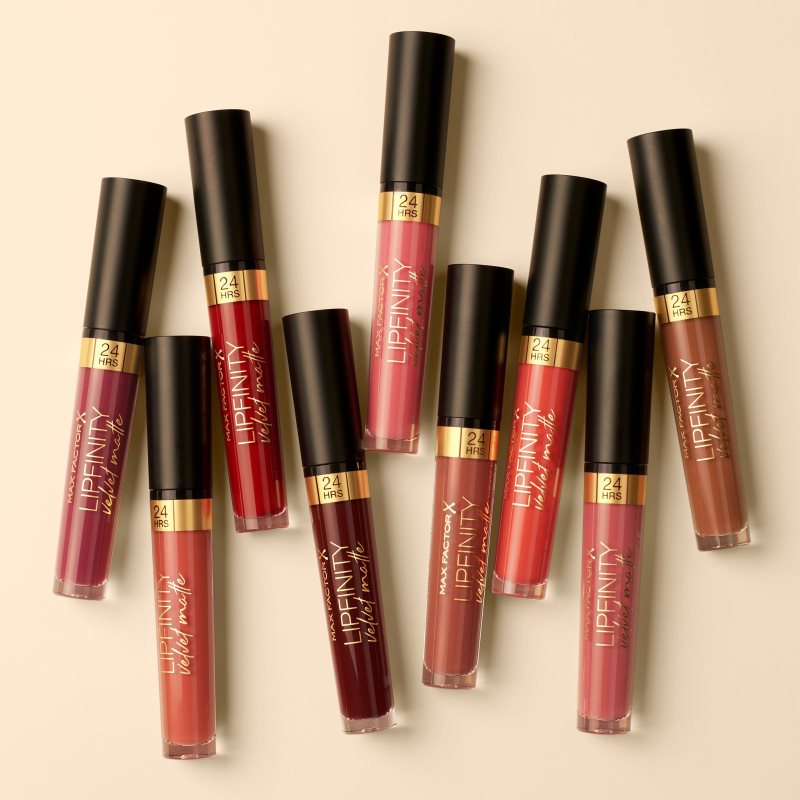 Max Factor Lipfinity Velvet Matte matná tekutá rtěnka odstín 045 Posh Pink 3,5 ml (obrázek 4)