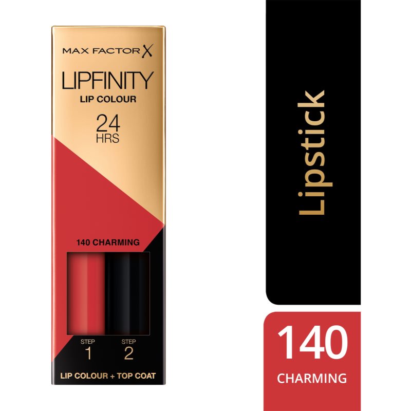 Max Factor Lipfinity Lip Colour dlhotrvajúci rúž s balzamom odtieň 140 Charming 4,2 g