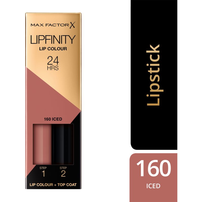 Max Factor Lipfinity Lip Colour dlhotrvajúci rúž s balzamom odtieň 160 Iced 4,2 g