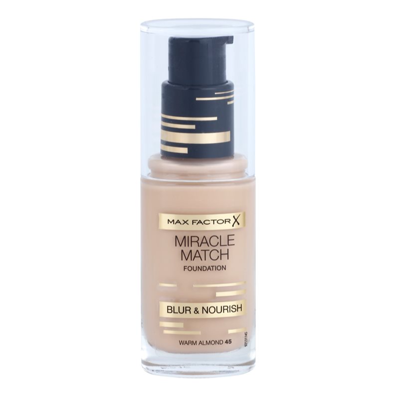 

Max Factor Miracle Match тональний крем зі зволожуючим ефектом відтінок 45 Warm Almond