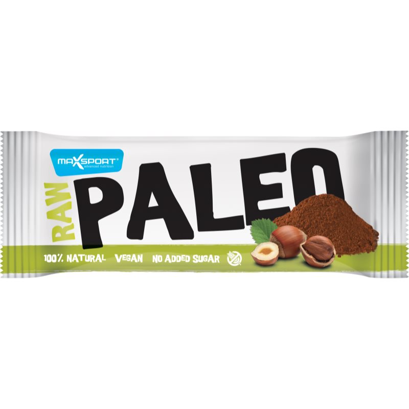 Max Sport Raw Paleo tyčinka príchuť Cacao & Hazelnut 50 g