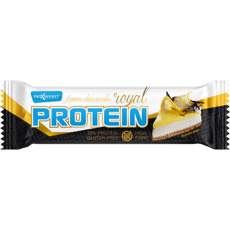 Max Sport Royal Protein Bar proteínová tyčinka príchuť Lemon Cheesecake 60 g
