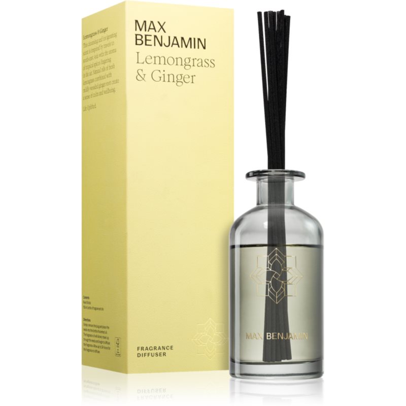 MAX Benjamin Lemongrass & Ginger aroma diffuser with refill 150 ml
