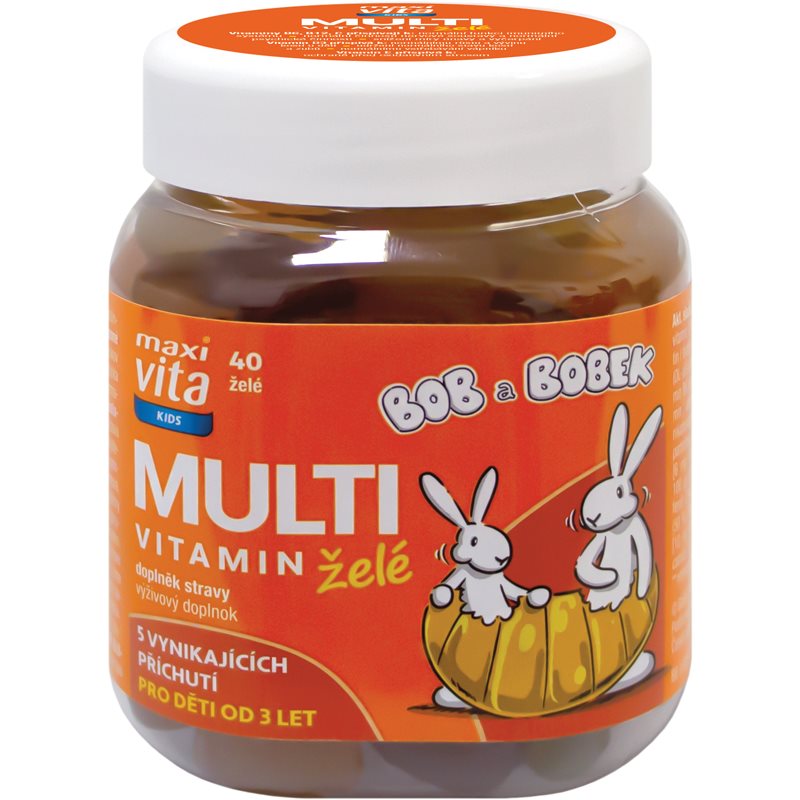 Maxi Vita Multivitamin Kids želé cukríky na podporu imunitného systému 40 tbl