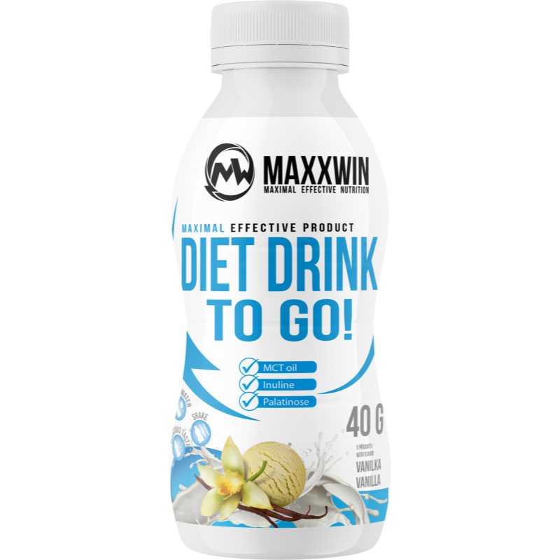Maxxwin To Go! Diet Drink proteinový mléčný nápoj v prášku příchuť Vanilla 40 g