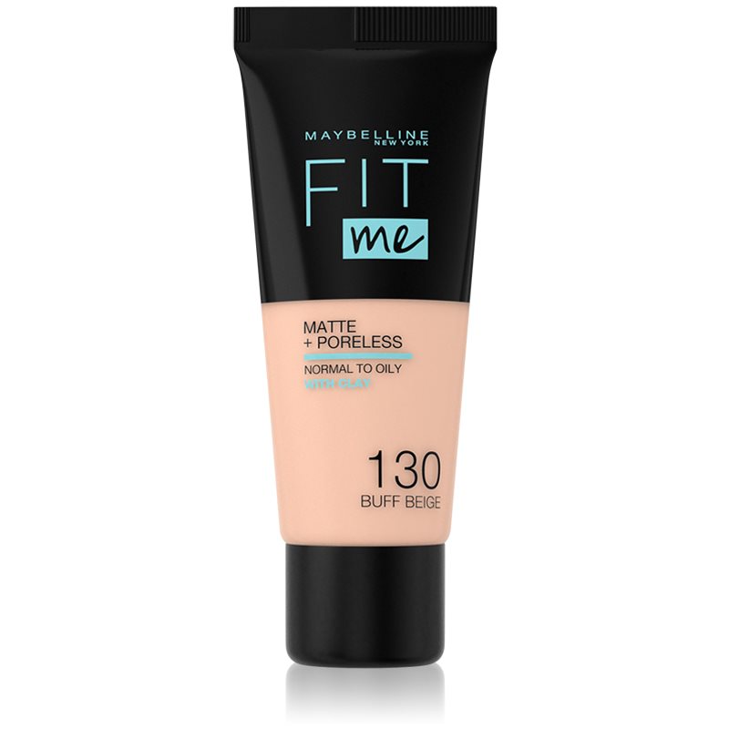 

Maybelline Fit Me! Matte+Poreless матуюча тональна основа для нормальної та жирної шкіри відтінок 130 Buff Beige