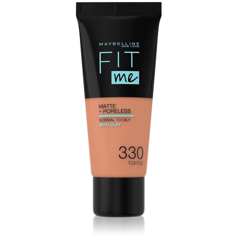 Maybelline Fit Me! Matte+Poreless Mattierendes Make-up für die normale bis fettige Gesichtshaut Farbton 330 Toffee 30 ml