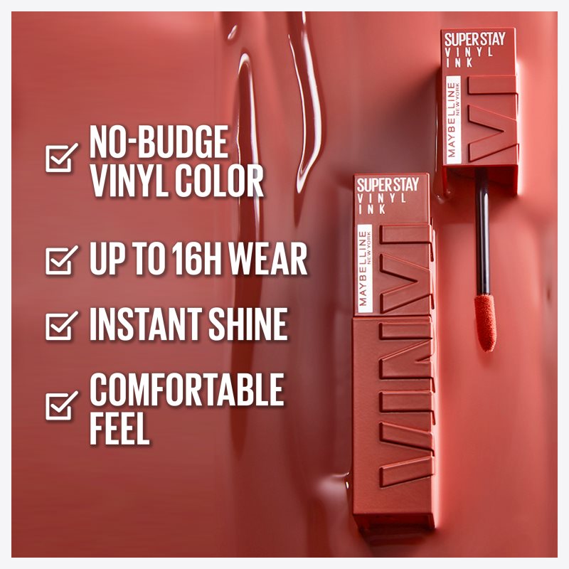 MAYBELLINE NEW YORK SuperStay Vinyl Ink Long-lasting Liquid Lipstick 130 EXTRA 4.2 Ml