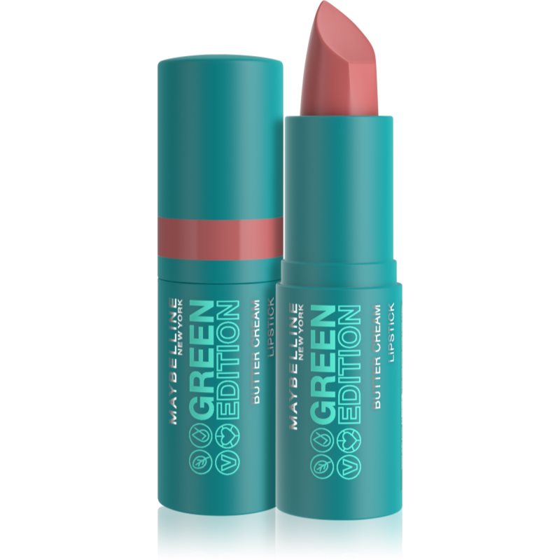 Maybelline Green Edition rouge à lèvres crémeux pour un effet naturel teinte 015 Windy 3,4 g female