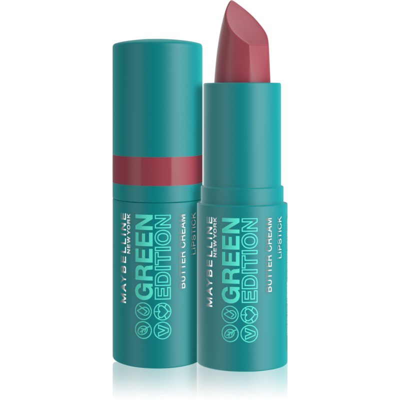 Maybelline Green Edition rouge à lèvres crémeux pour un effet naturel teinte 010 Lagoon 3,4 g female
