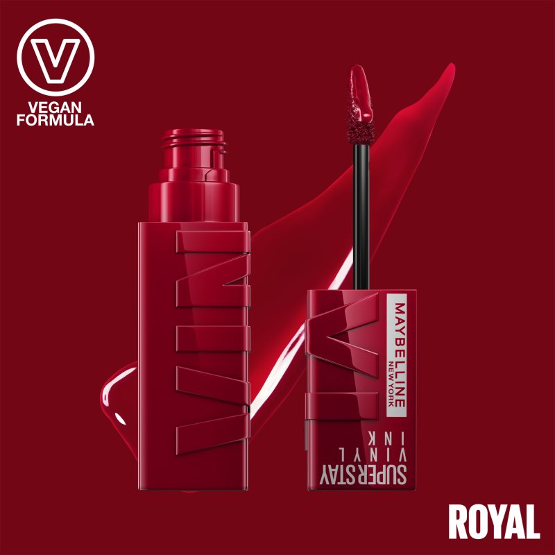 MAYBELLINE NEW YORK SuperStay Vinyl Ink Rouge à Lèvres Liquide Longue Tenue 55 ROYAL 4.2 Ml