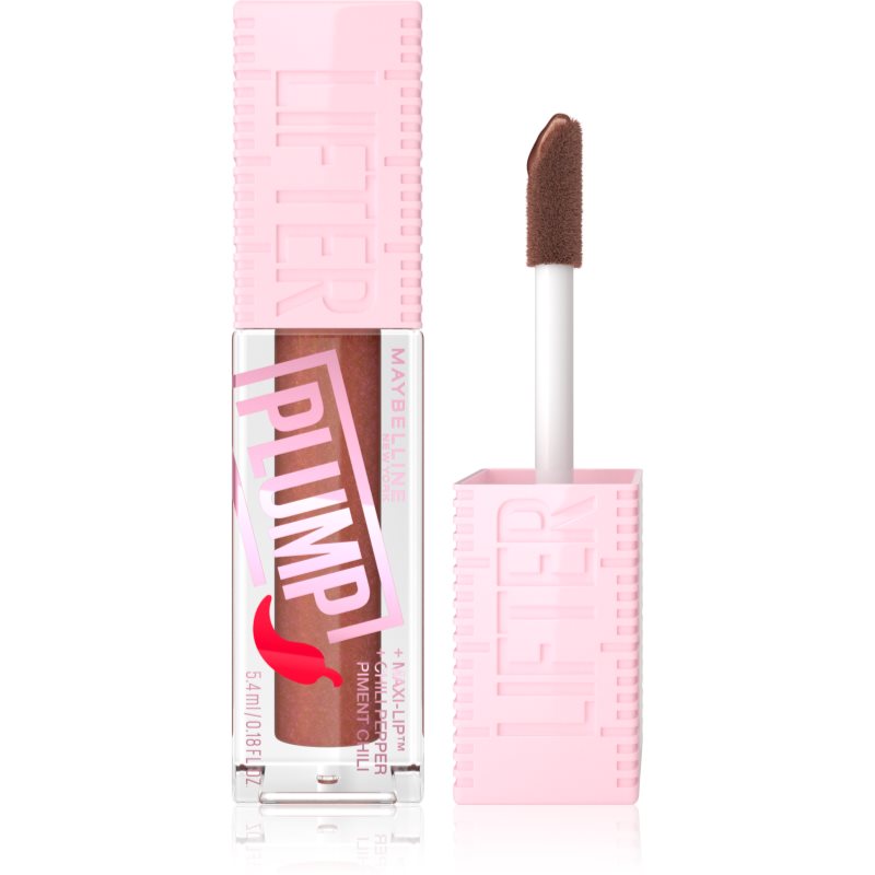 MAYBELLINE NEW YORK Lifter Plump Lipgloss mit vergrößerndem Effekt Farbton 007 Cocoa Zing 5.4 ml