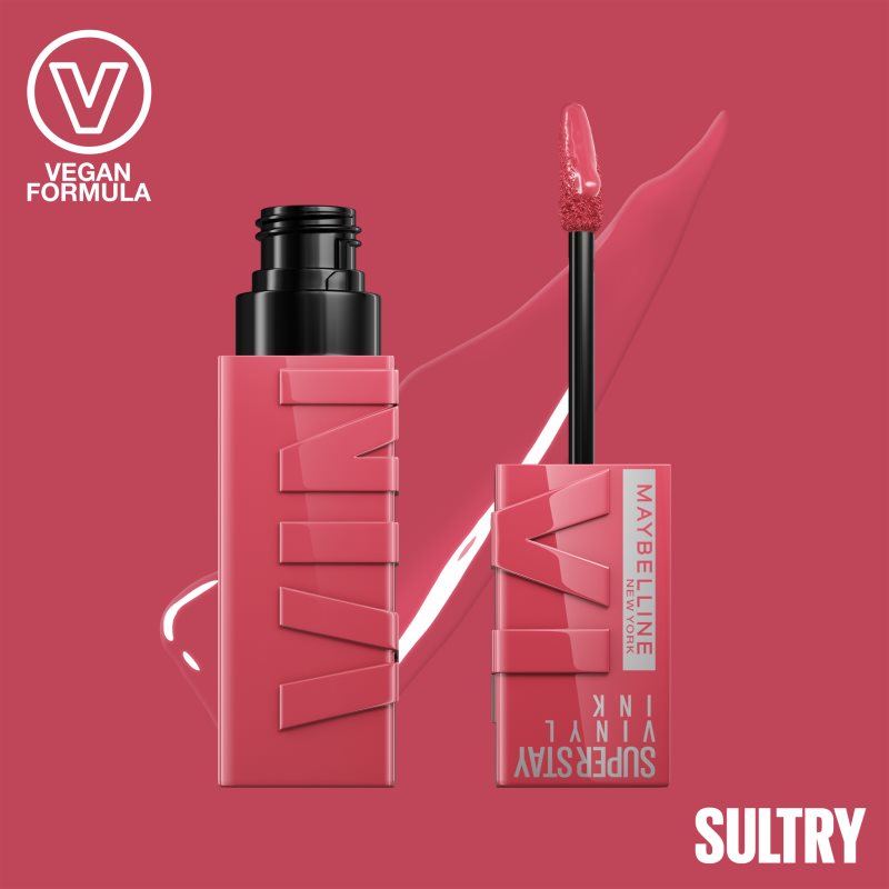 MAYBELLINE NEW YORK SuperStay Vinyl Ink Rouge à Lèvres Liquide Longue Tenue 160 SULTRY 4.2 Ml