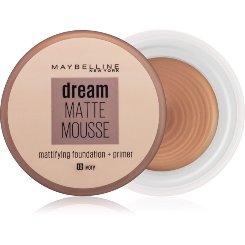 

Maybelline Dream Matte Mousse тональний крем з матуючим ефектом відтінок 10 Ivory