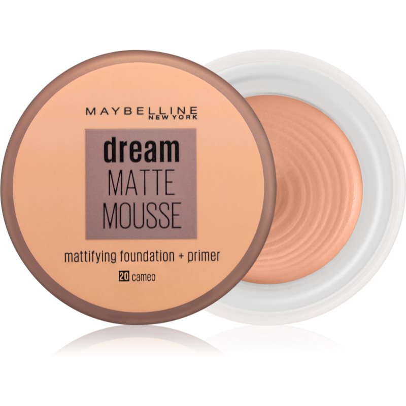 Maybelline Dream Matte Mousse тональний крем з матуючим ефектом відтінок 20 Cameo 18 мл