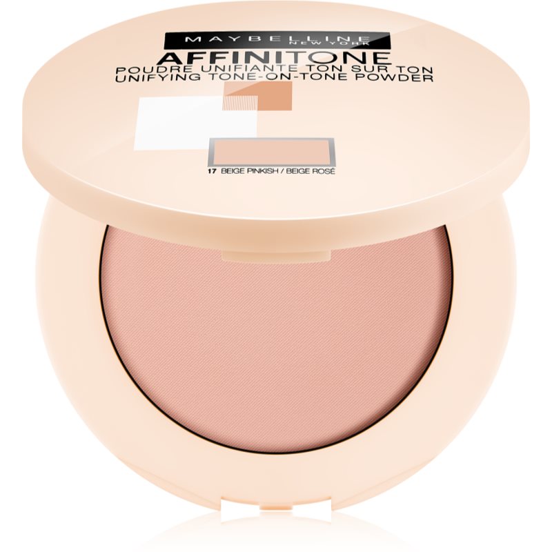Maybelline Affinitone odos atspalvį vienodinanti kompaktinė pudra atspalvis 17 Rose Beige 9 g